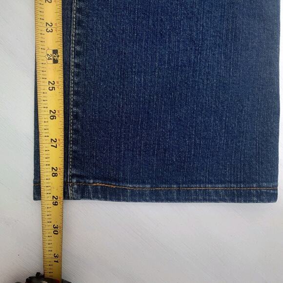 Vtg Y2K Levis 550 Jeans Womens 12S Short Blue Denim Relaxed Bootcut Retro - Picture 9 of 9